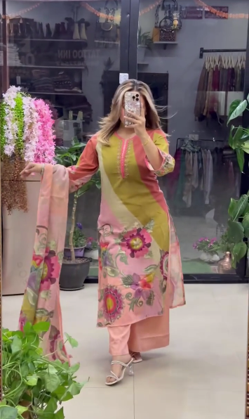 Floral Heavy Wedding Kurta Set