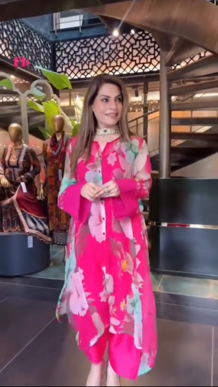 Printed Straight Kurta Set Trousers