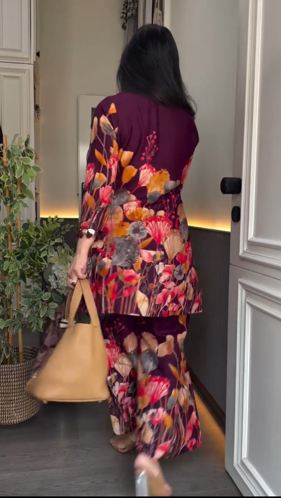 Crimson Bloom Co-ord Set