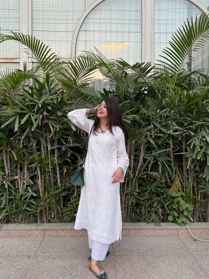 Noor White Kurta