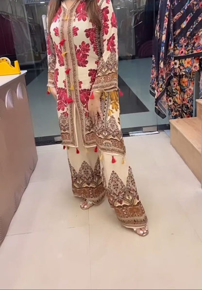 Floral Print  Crape Co-Ord set for women