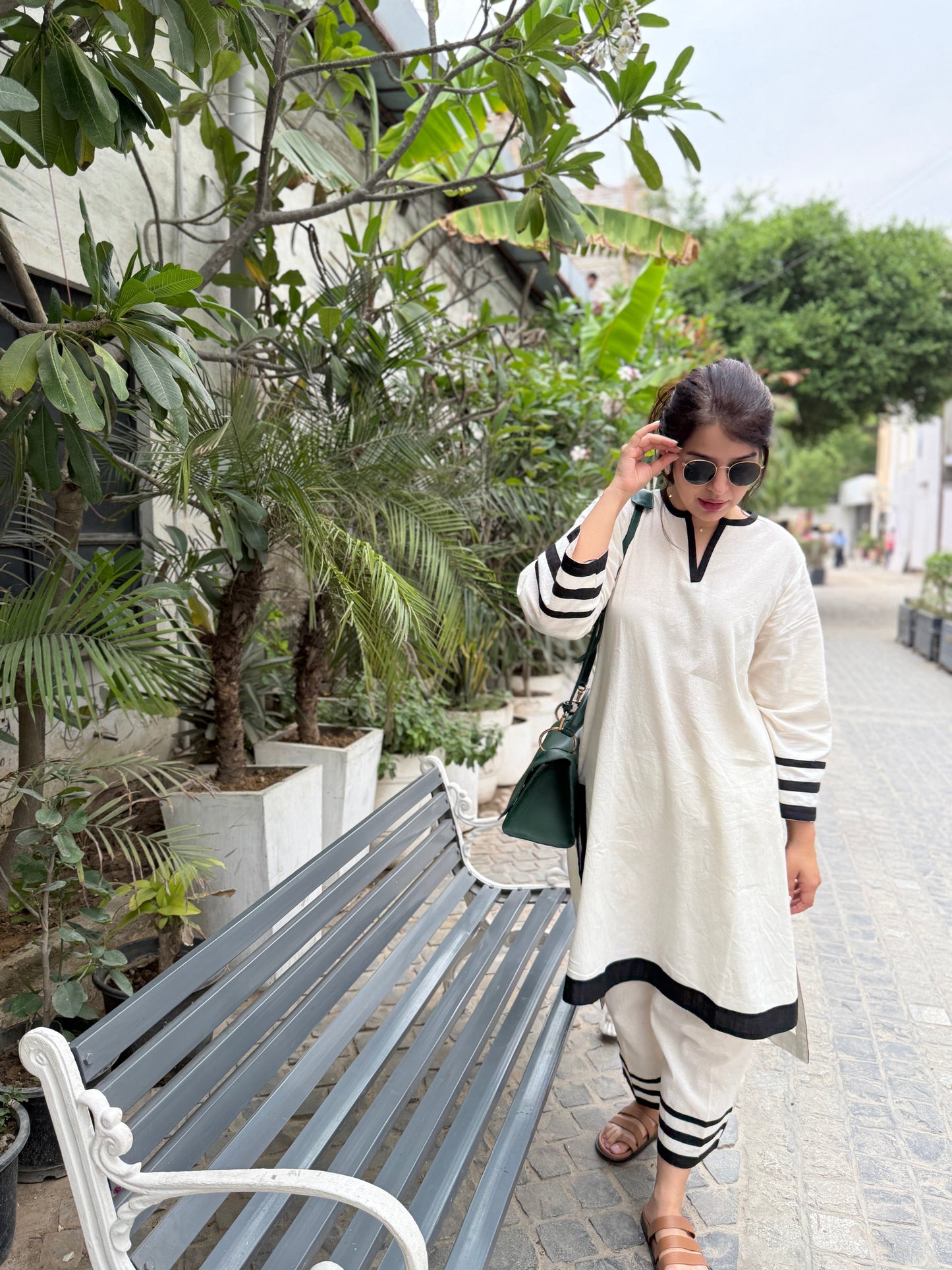 Nazm Off White Coord Set