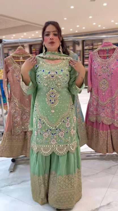 New Arrival – Premium Sharara Palazzo with Dupatta