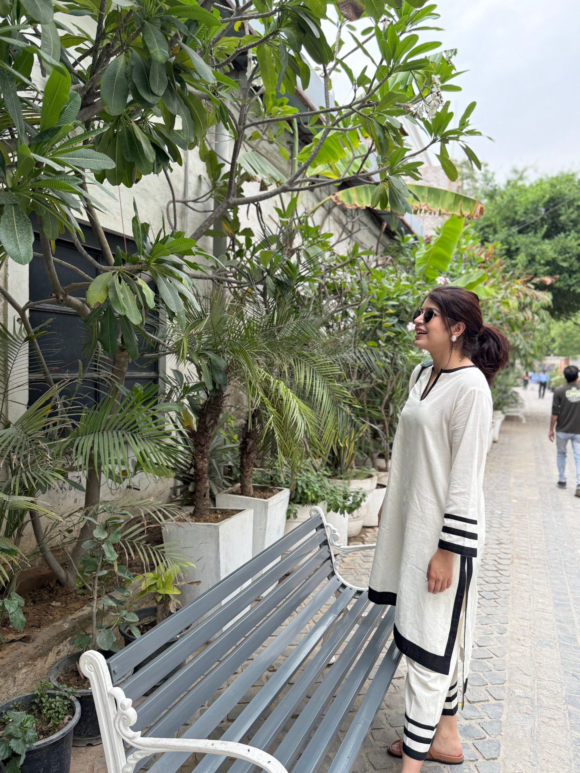 Nazm Off White Coord Set