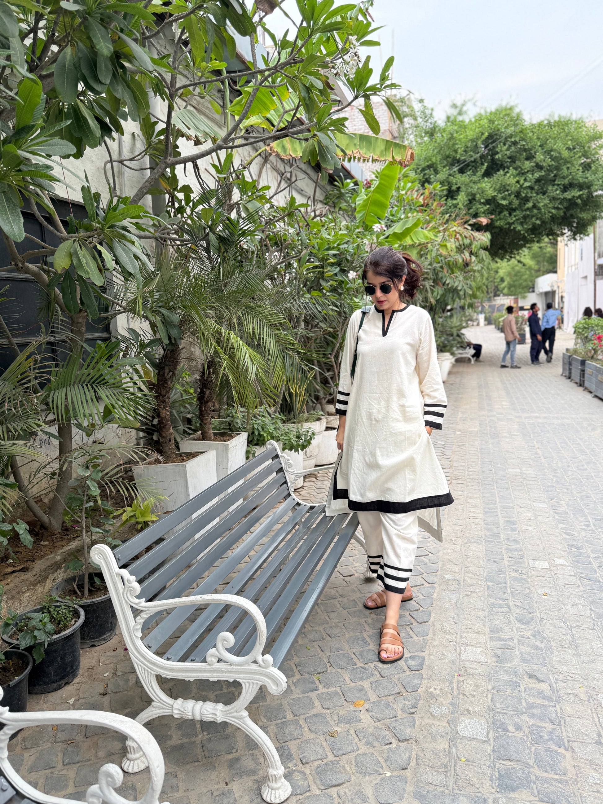 Nazm Off White Coord Set