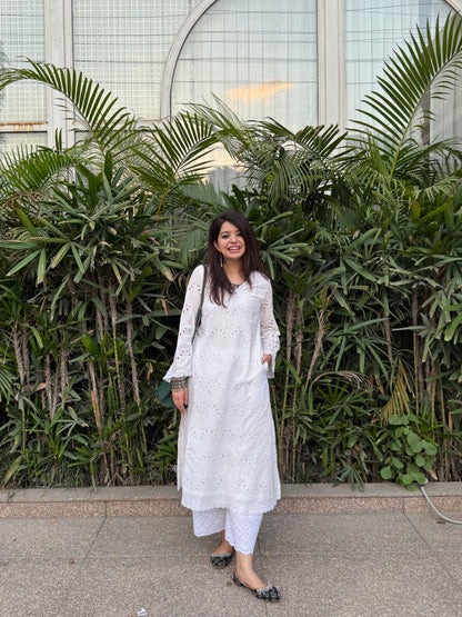 Noor White Kurta
