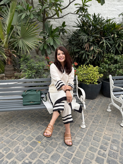 Nazm Off White Coord Set