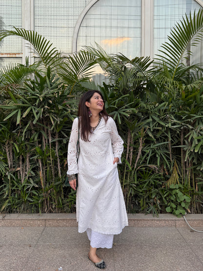 Noor White Kurta