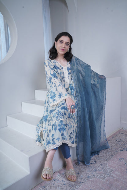 Nilofer Muslin Kurta Set (without Dupatta)