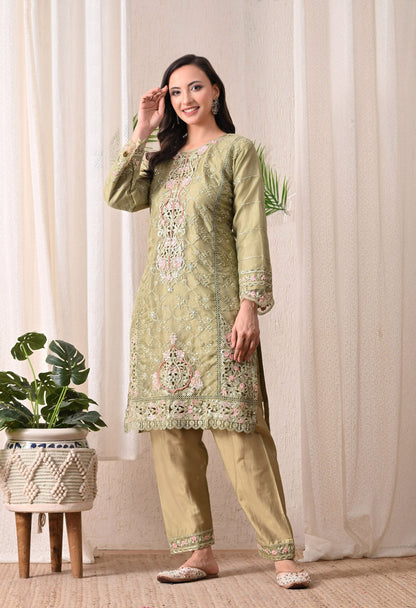 Noor-E-Gulnaar - Pure Organza