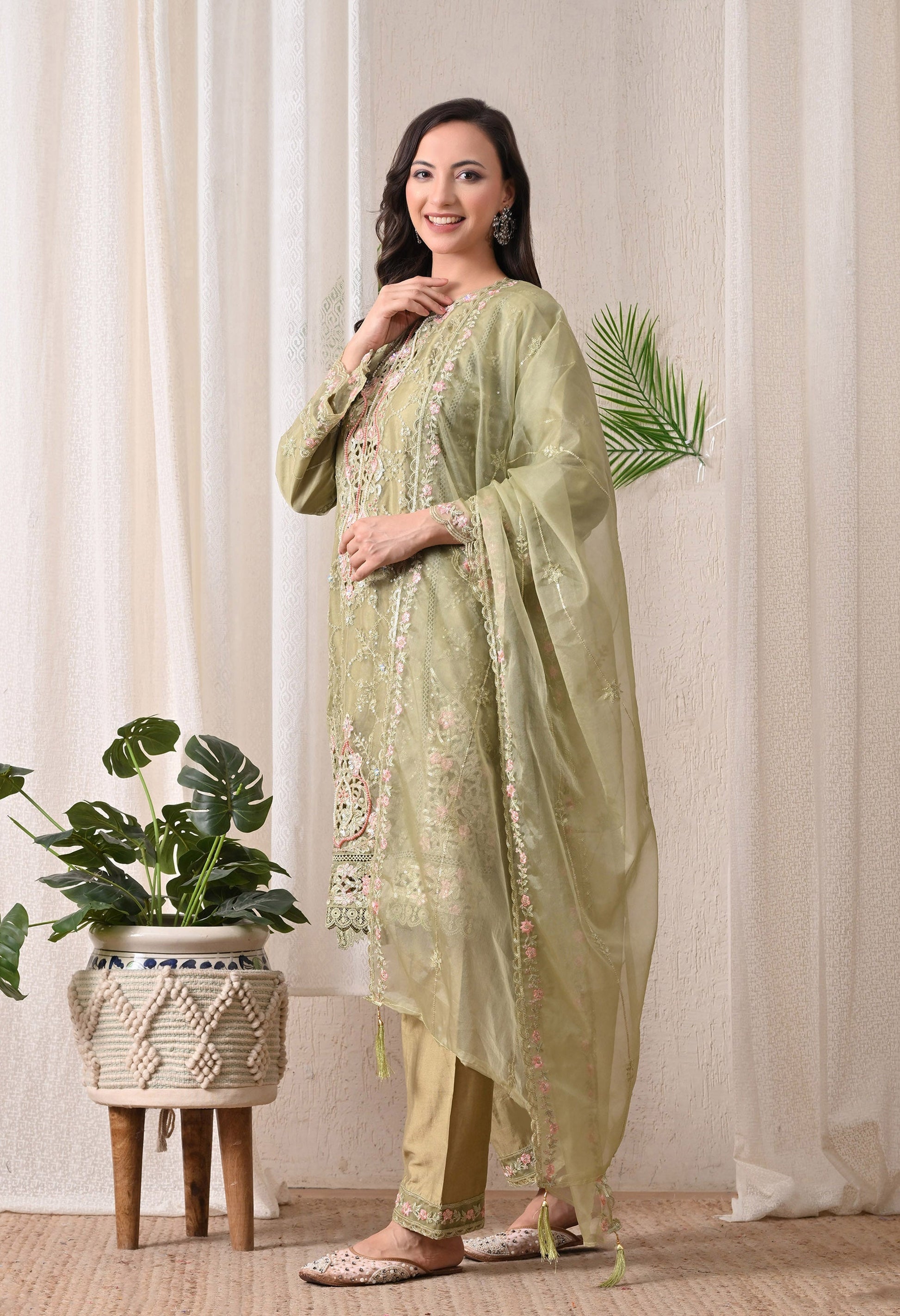 Noor-E-Gulnaar - Pure Organza