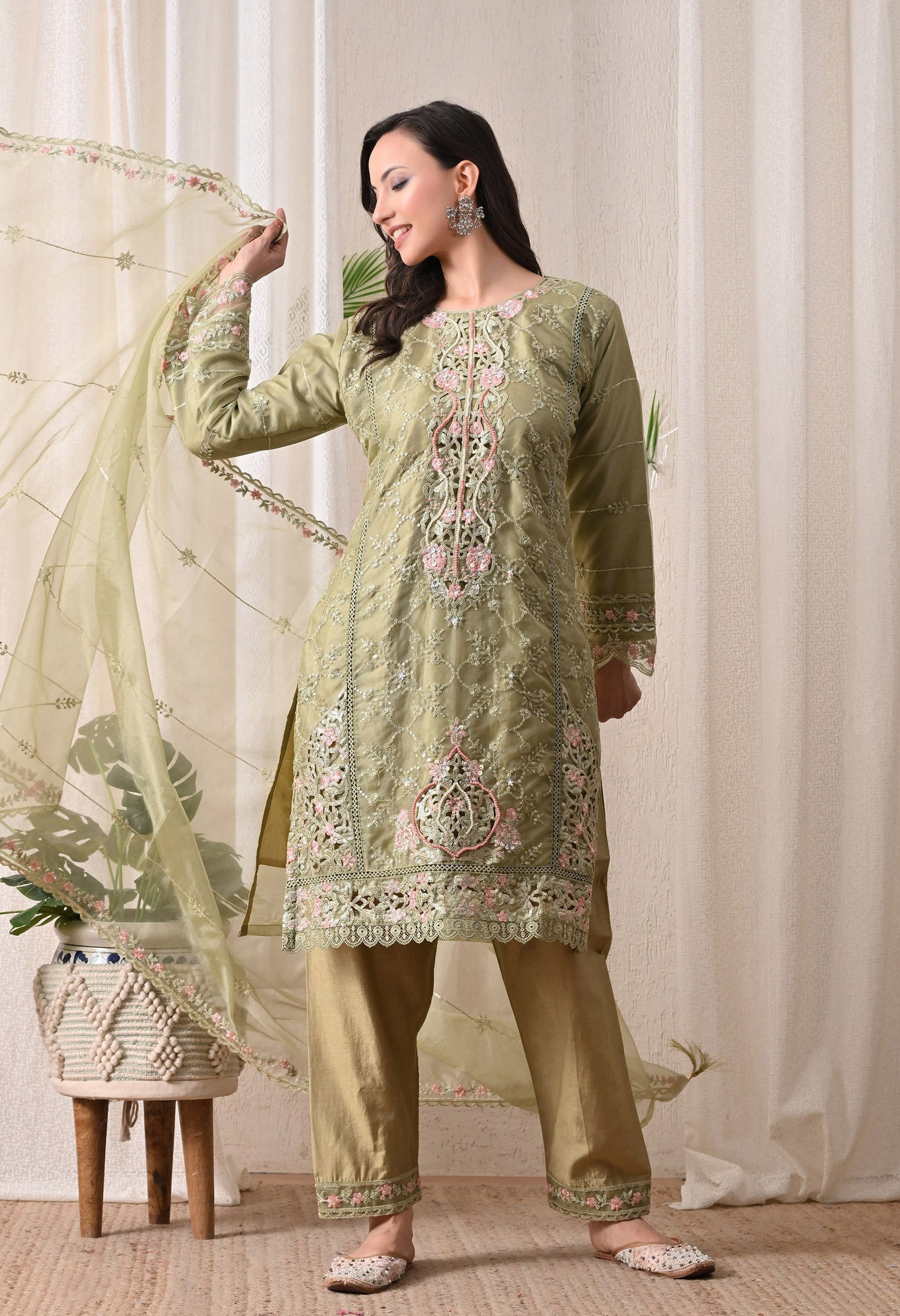 Noor-E-Gulnaar - Pure Organza