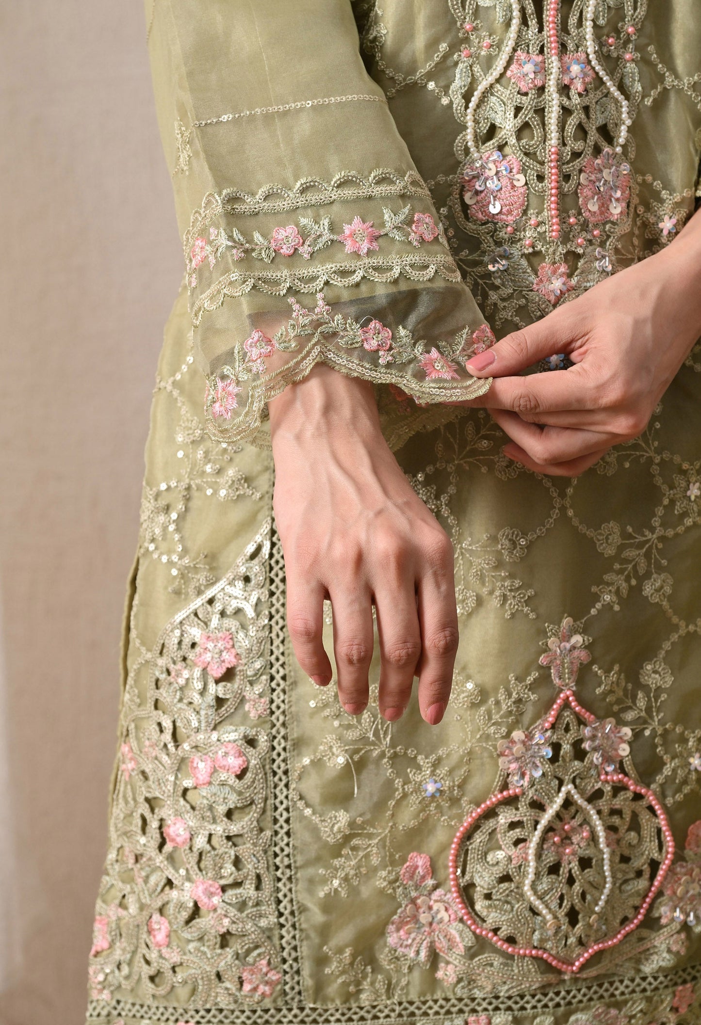 Noor-E-Gulnaar - Pure Organza