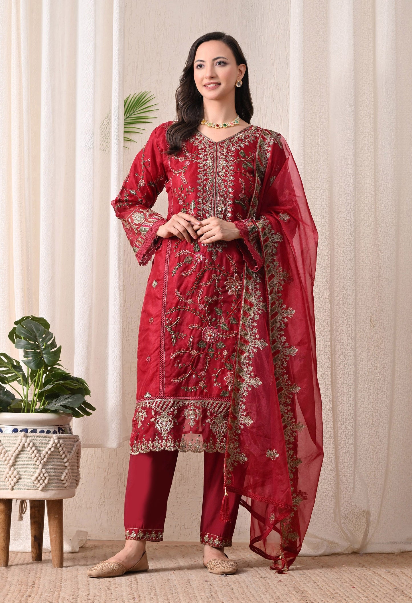 Noor-E-Shab - Pure Organza