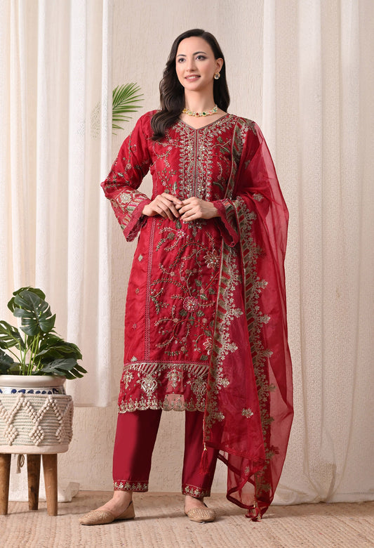 Noor-E-Shab - Pure Organza