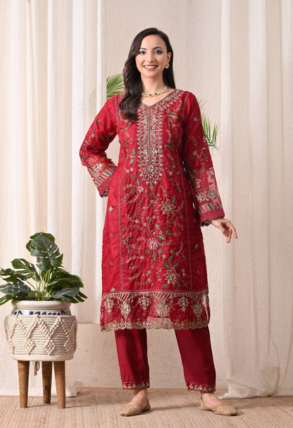 Noor-E-Shab - Pure Organza