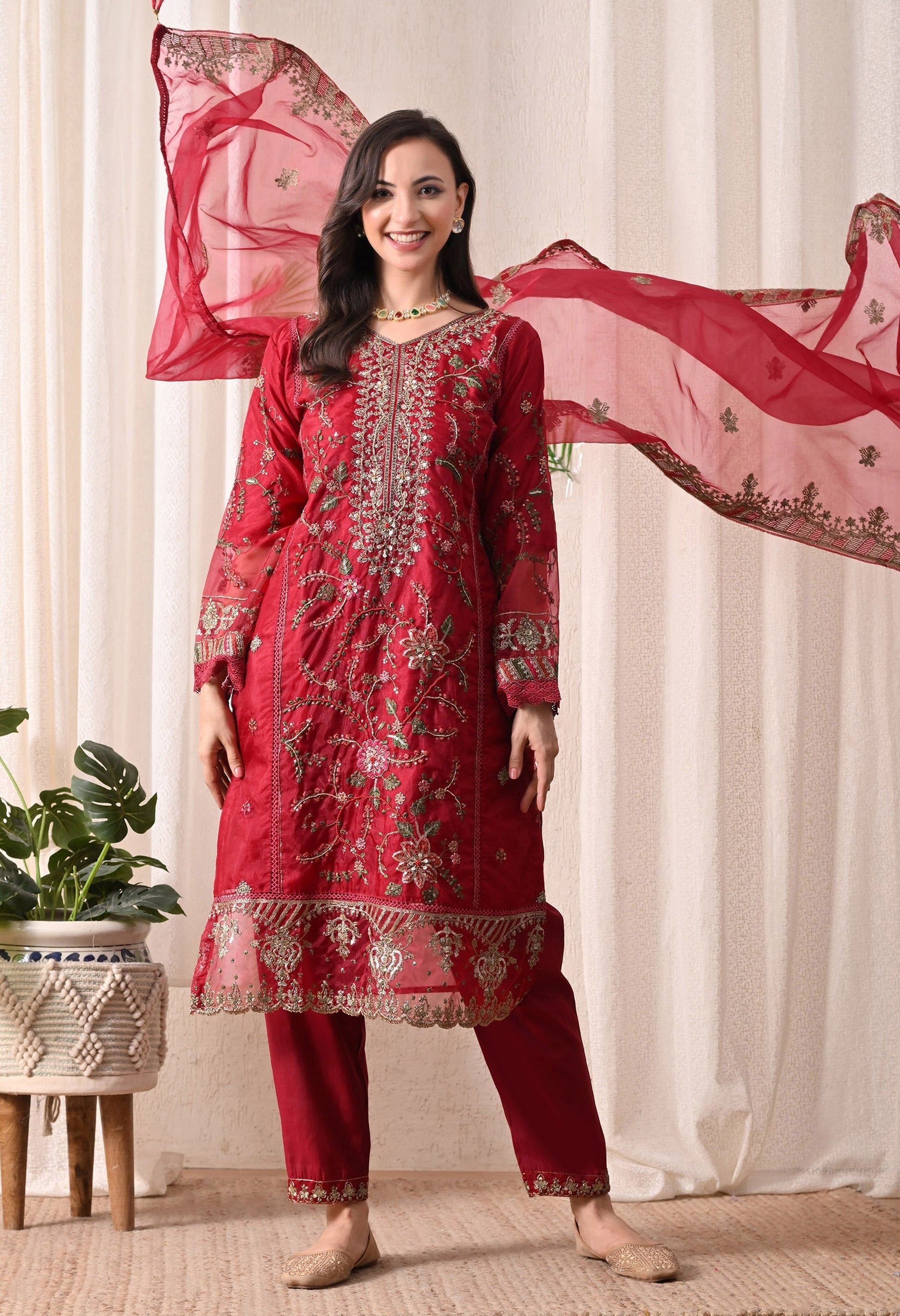 Noor-E-Shab - Pure Organza