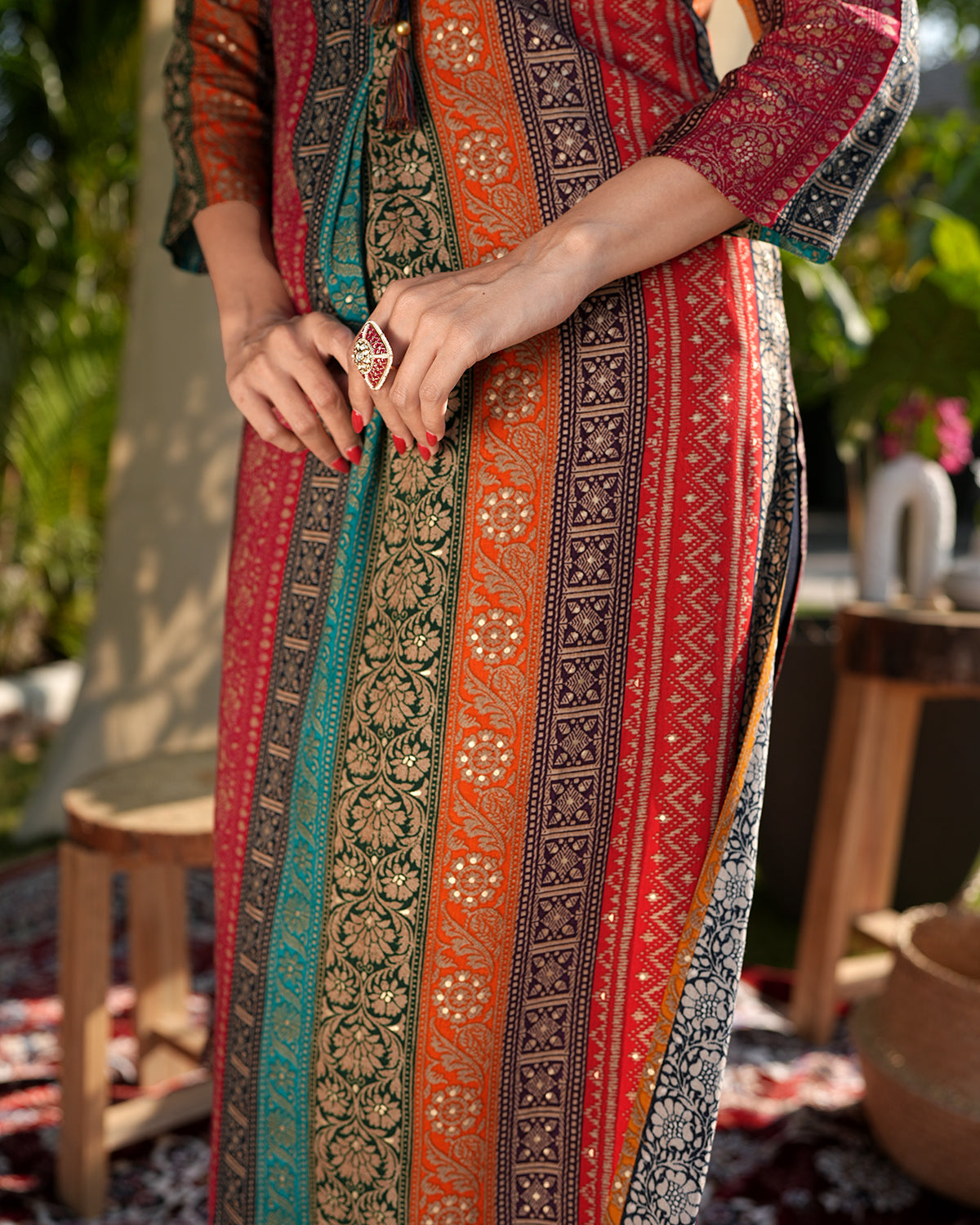 Multi-Colour Kurti Palazzo Set