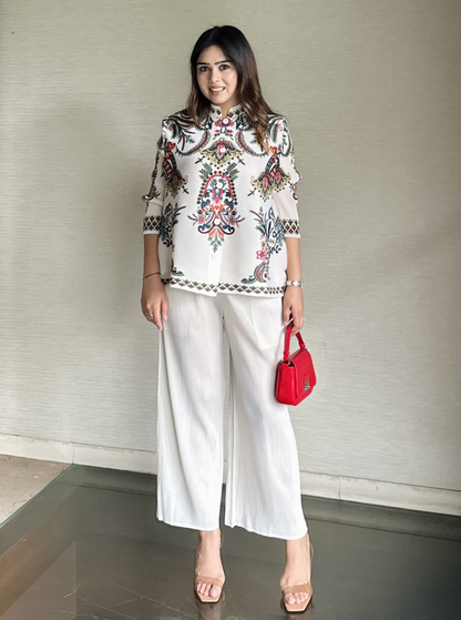 Ivory Printed Co-Ord Set