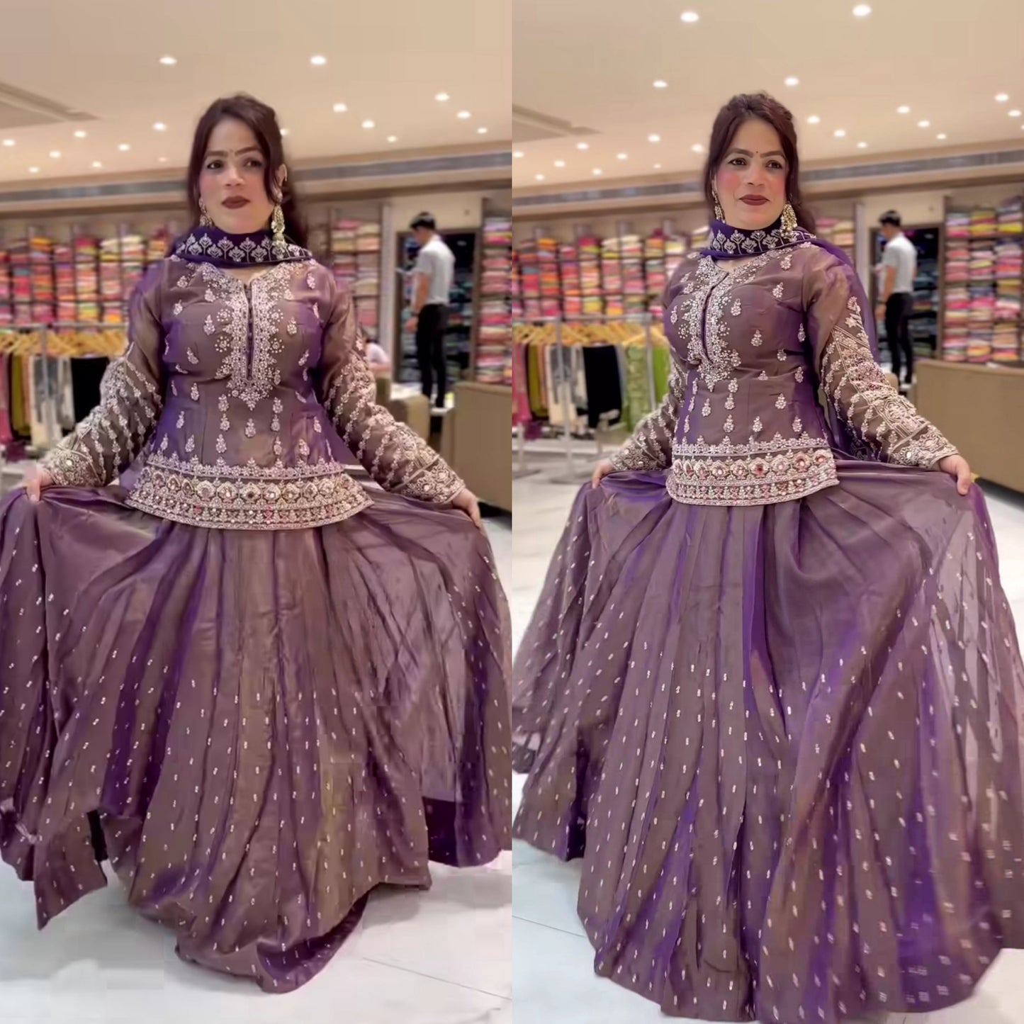 Royal Simmer Silk Designer Top Lehenga-NF(1244)