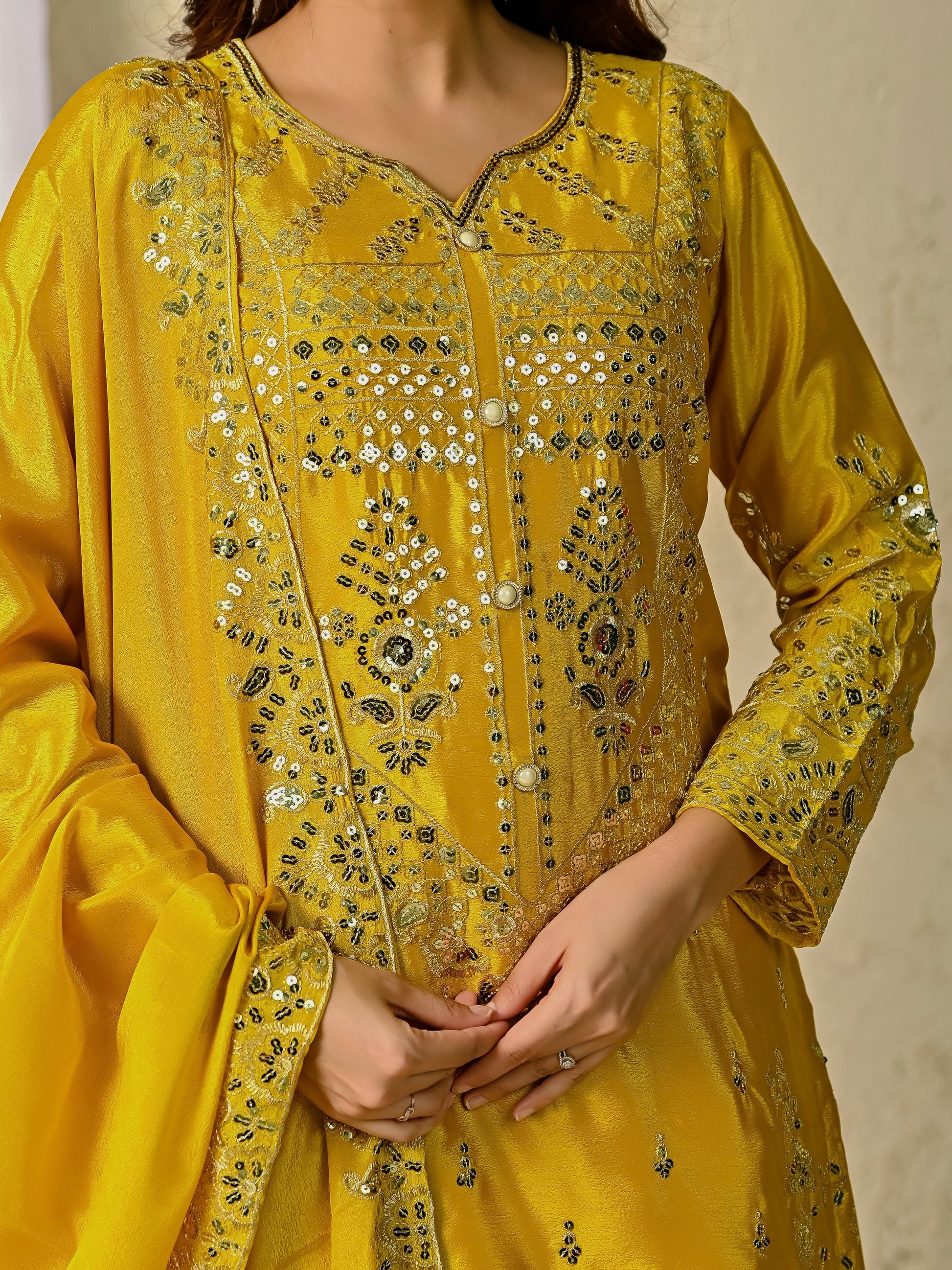 Launching Designer Party Wear Set: Top, Sharara Palazzo & Dupatta
