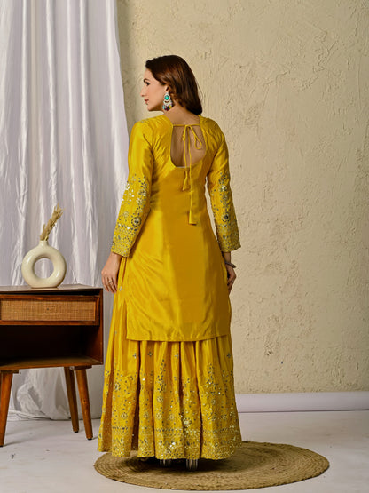 Launching Designer Party Wear Set: Top, Sharara Palazzo & Dupatta