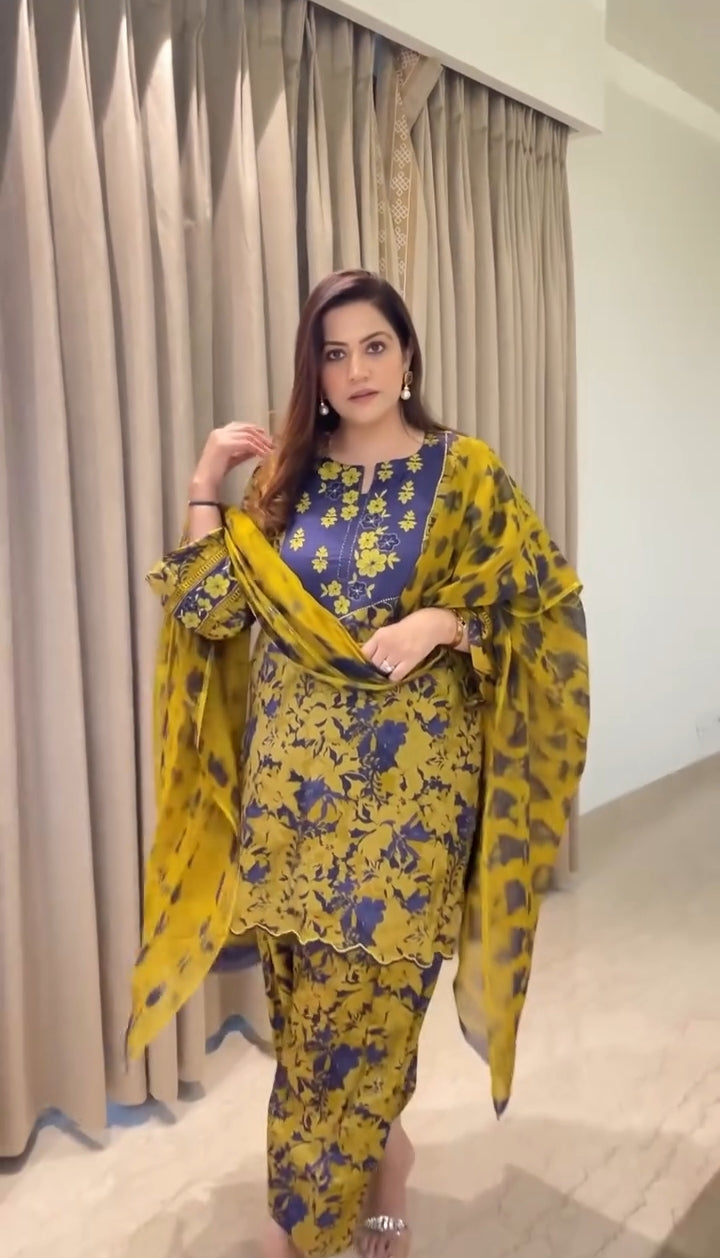 Chicora  Rakhi Style Suits Yellow