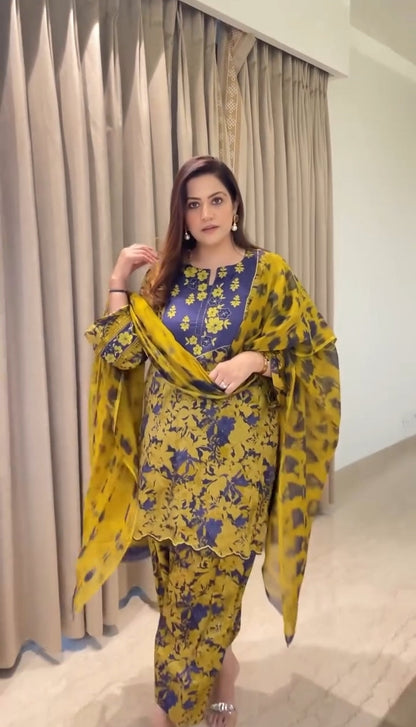Chicora  Rakhi Style Suits Yellow