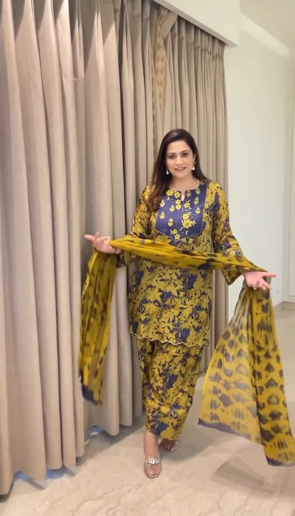 Chicora  Rakhi Style Suits Yellow