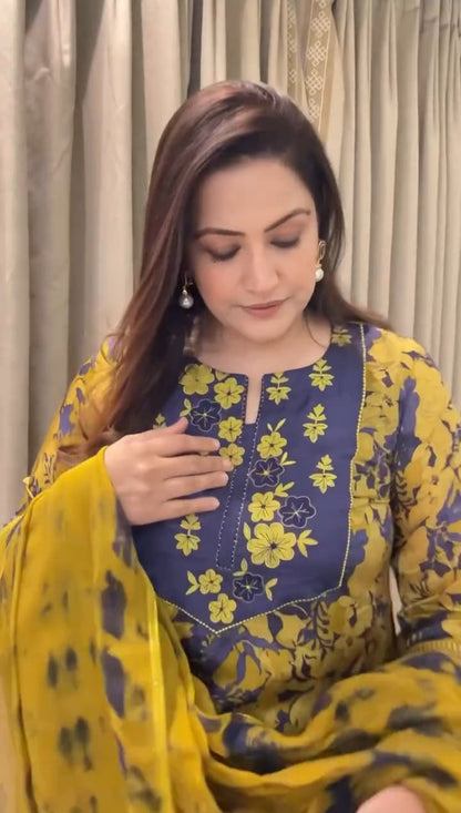 Chicora  Rakhi Style Suits Yellow