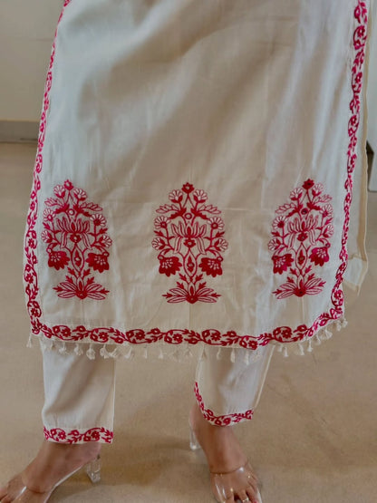 Elegant Heavy Embroidery Suit with Dupatta