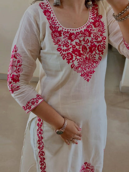 Elegant Heavy Embroidery Suit with Dupatta