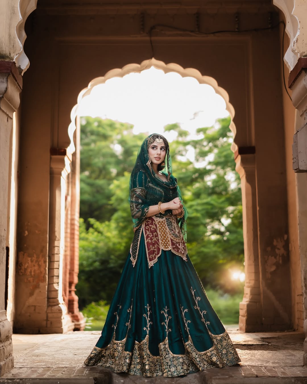 Party Wear Crepe Silk Lehenga with Organza Dupatta