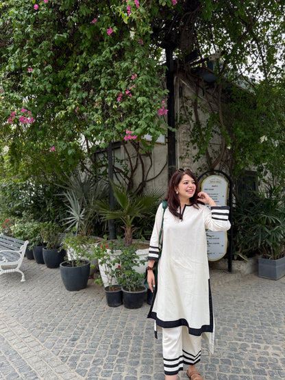 Nazm Off White Coord Set