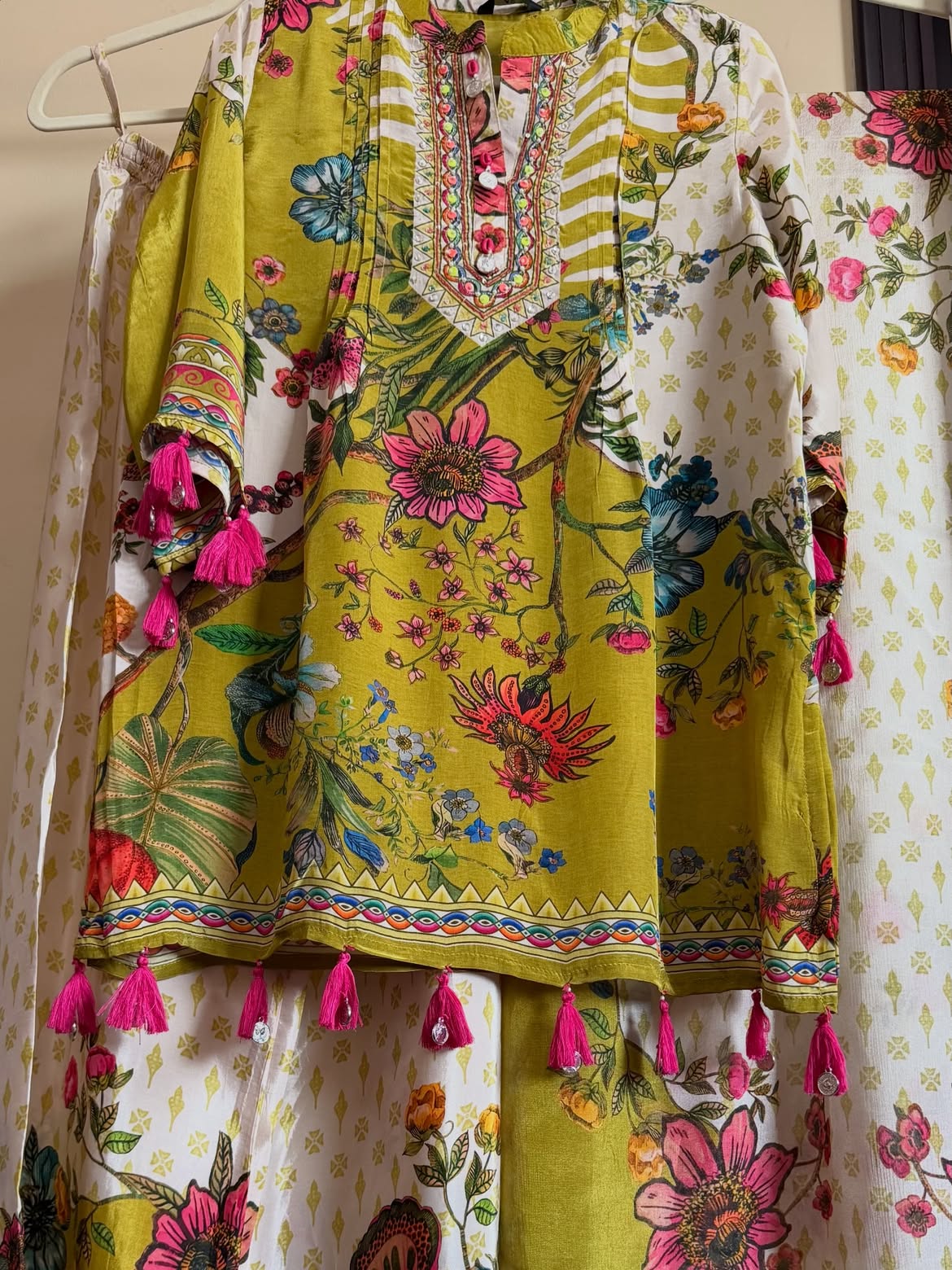 Elegant 3-Piece Co-Ord France Crape Set