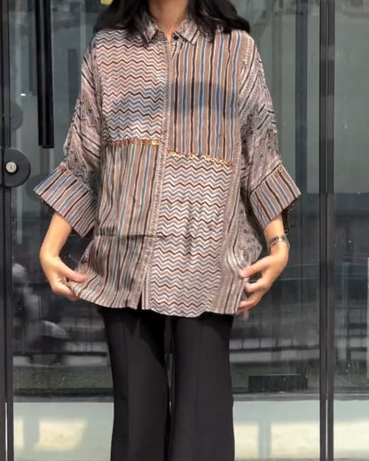 Boho Grid Shirt