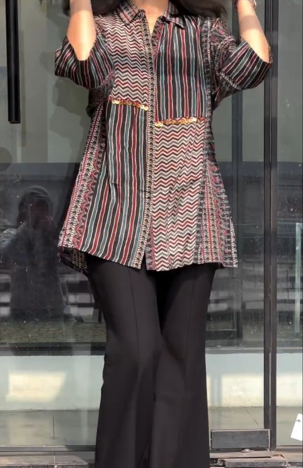 Boho Grid Shirt