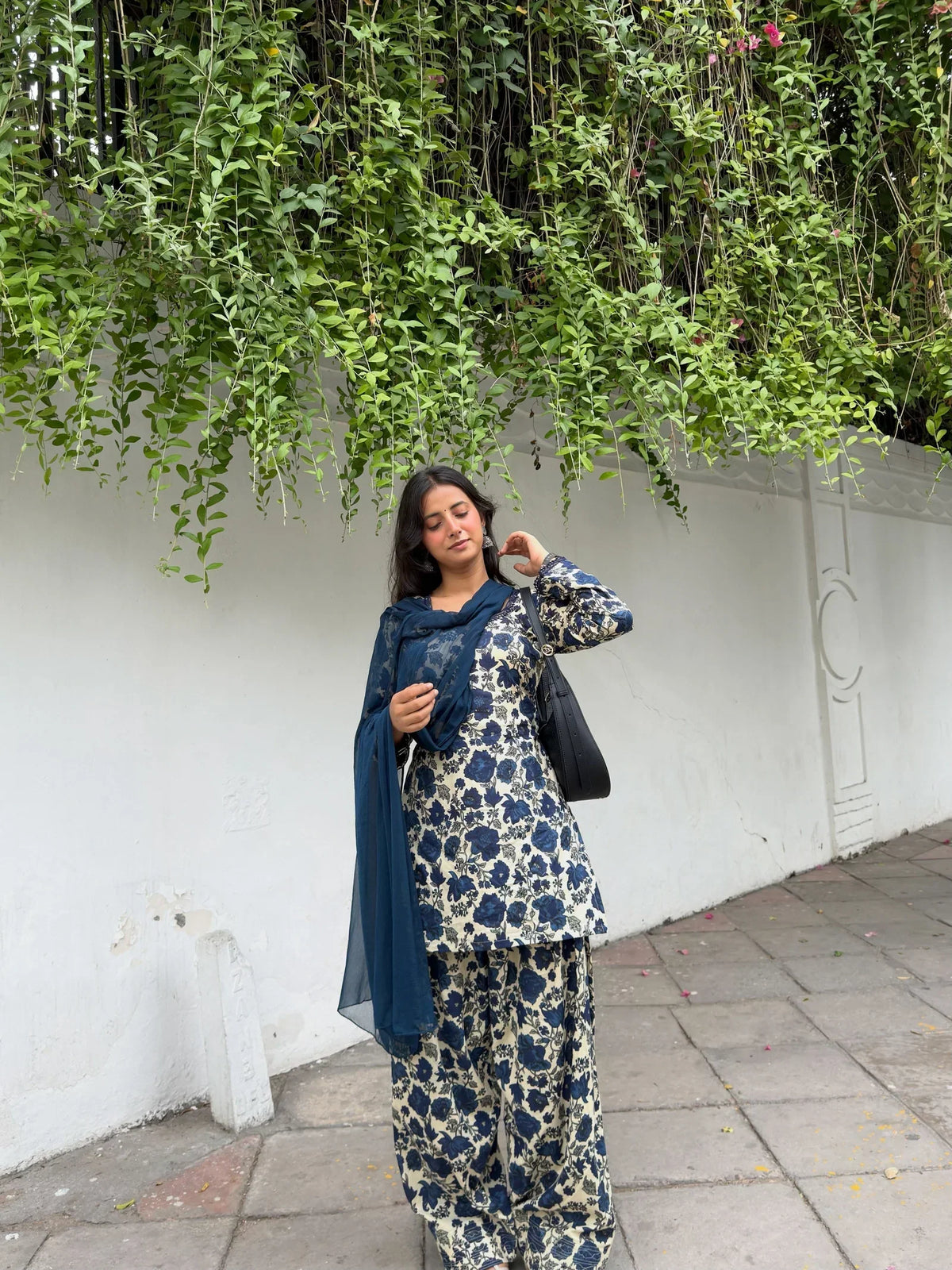 Kiya Midnight Bloom Farshi Suit Set