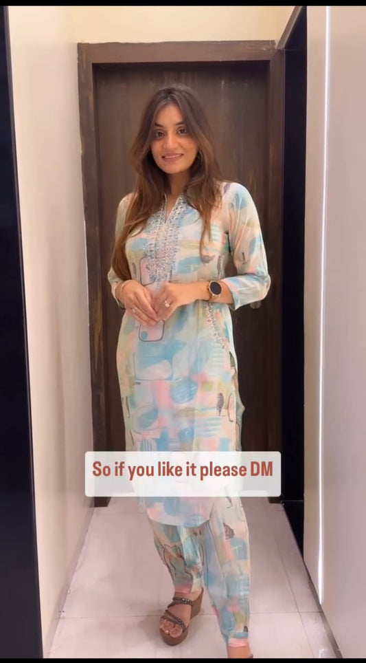 Label Mishwa Featuring beautiful Heavy Co-ord Set