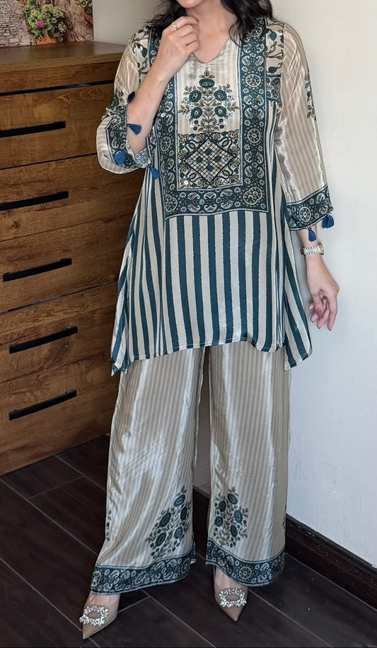 Premium French Crape Digital Print Co Ord Set
