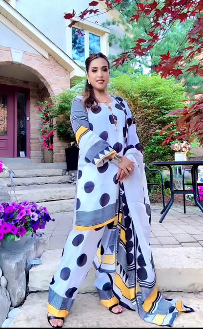 Lite Blue Farsi Salwar Suit