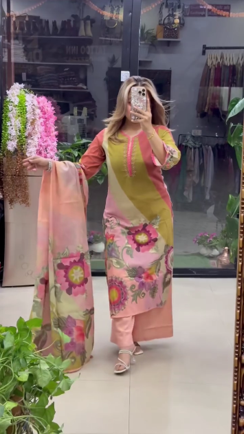 Floral Heavy Wedding Kurta Set