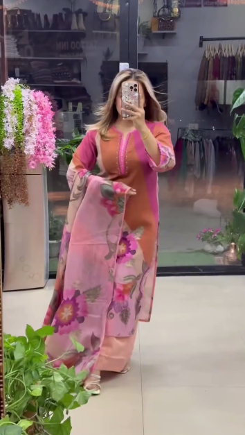 Floral Heavy Wedding Kurta Set