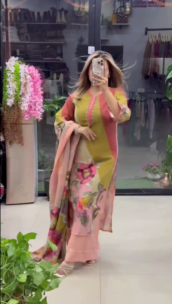 Floral Heavy Wedding Kurta Set