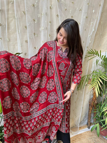 Ravina Modal Silk Kurta Duppata Set