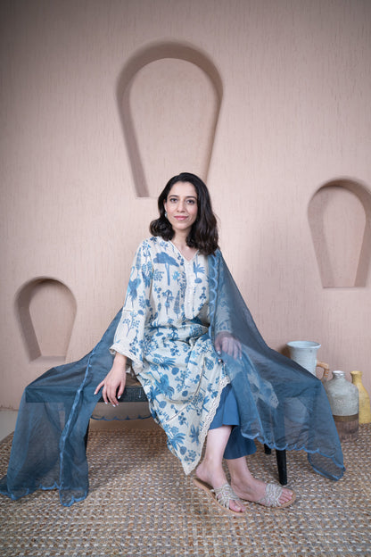 Nilofer Muslin Kurta Set (without Dupatta)