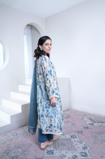 Nilofer Muslin Kurta Set (without Dupatta)